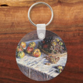 Nog steeds leven met appels en druiven van Claude  Sleutelhanger (Voorkant)