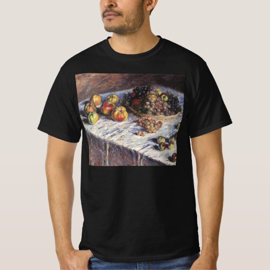 Nog steeds leven met appels en druiven van Claude  T-shirt (Voorkant)