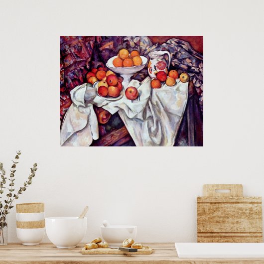 Nog steeds leven met appels en Sinaasappels van Pa Poster (Keuken)