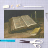 Nog steeds leven met bijbel van Vincent Van Gogh Tissuepapier (Craft)