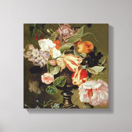 Nog steeds leven met bloemen canvas afdruk (Voorkant)