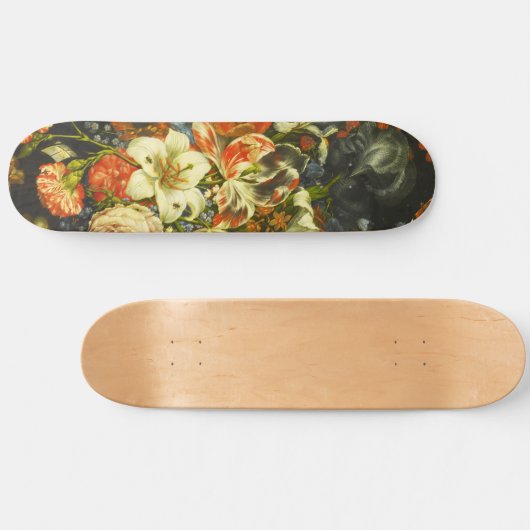 Nog steeds leven met bloemen en fruit skateboard (Horizontaal)