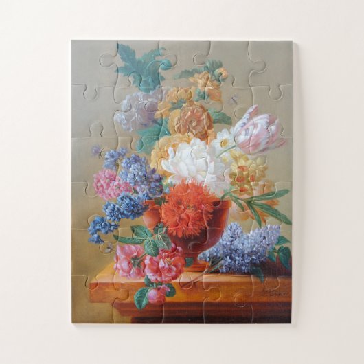 Nog steeds leven met bloemen legpuzzel (Verticaal)