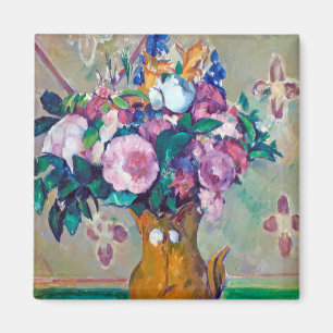 Nog steeds leven met bloemen, Paul Cezanne Magneet