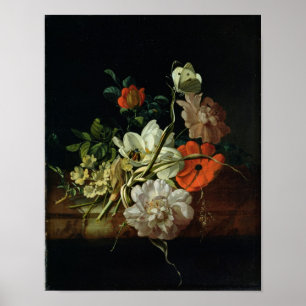 Nog steeds leven met bloemen poster