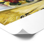 Nog steeds leven met Bouquet Pierre Auguste Renoir Poster (Hoek)