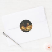 Nog steeds leven met Bread Tart en Ham, Giuseppe R Ronde Sticker (Envelop)