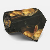 Nog steeds leven met Bread Tart en Ham, Giuseppe R Stropdas (Opgerold)