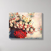 Nog steeds leven met Chrysanthema's van Claude Mon Canvas Afdruk (Voorkant)