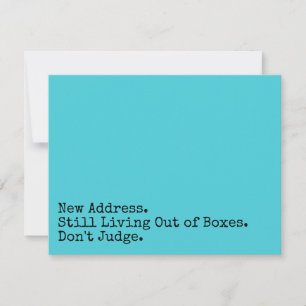 Nog steeds leven met dozen Beoordeel Turquoise Kaa Notitiekaartje
