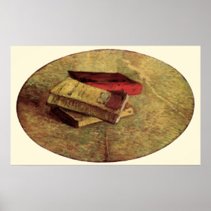 Nog steeds leven met drie boeken van Vincent van G Poster