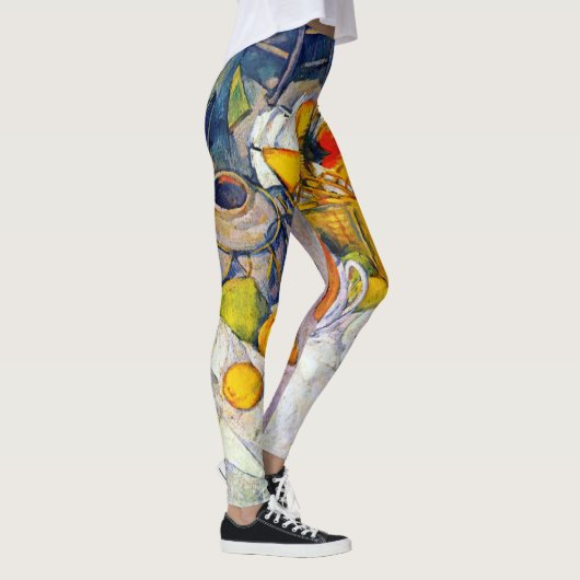 Nog steeds leven met een fruitmandje, Paul Cezanne Leggings (Rechts)