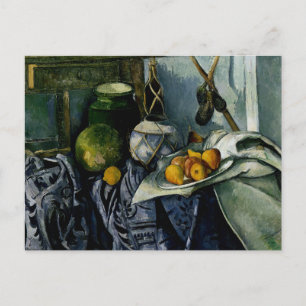 Nog steeds leven met een Ginger Jar en Eggplanten Briefkaart