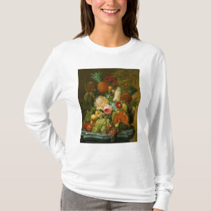 Nog steeds leven met een meloen en druiven t-shirt