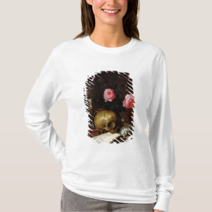 Nog steeds leven met een schedel t-shirt