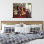 Nog steeds leven met frisdrank door Paul Cezanne Canvas Afdruk (Insitu (Slaapkamer))