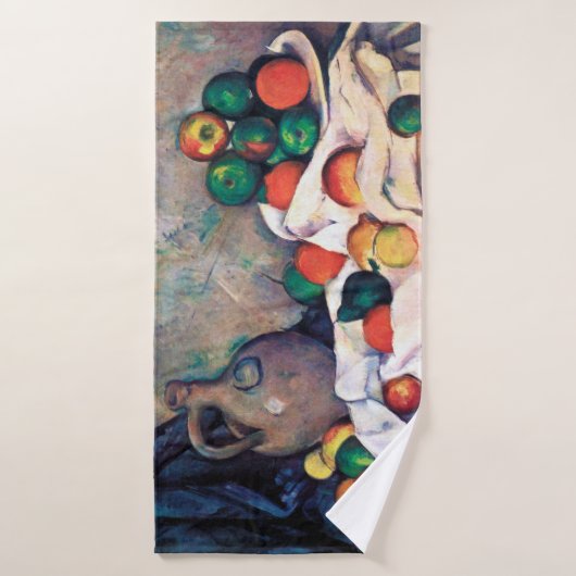 Nog steeds leven met fruit, Paul Cezanne Badhanddoek (Badhanddoek)