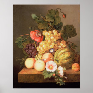 Nog steeds leven met fruit poster