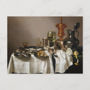 Nog steeds leven met gelte goblet - Willem Claesz. Briefkaart