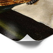 Nog steeds leven met ham, boeken en sierschepen perfect poster (Hoek)