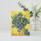Nog steeds leven met Irises door Vincent Van Gogh Briefkaart (Staand voorkant)