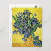Nog steeds leven met Irises door Vincent Van Gogh Briefkaart (Voorkant / Achterkant)
