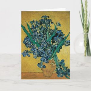Nog steeds leven met Irises door Vincent van Gogh Kaart