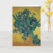 Nog steeds leven met Irises door Vincent van Gogh Kaart (Gele Bloem)
