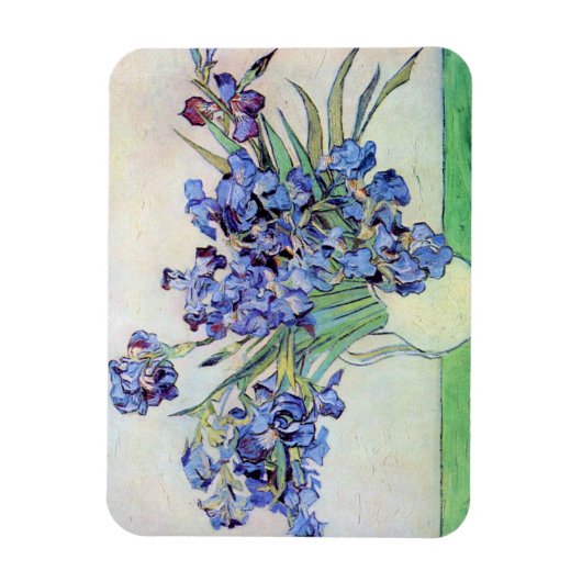 Nog steeds leven met Irises door Vincent van Gogh Magneet (Verticaal)