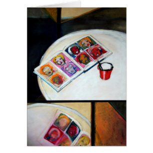 Nog steeds leven met Kaart van Boek en Rode Mok