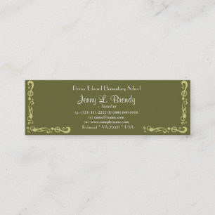 Nog steeds leven met Oleanders en Boeken, Van Gogh Mini Visitekaartje