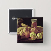 Nog steeds leven met Pomegranaten Vierkante Button 5,1 Cm (Voorkant /achterkant)