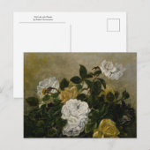 Nog steeds leven met Rozen van Robert Duncanson Briefkaart (Voorkant / Achterkant)