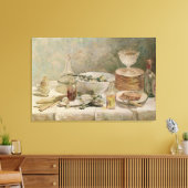 Nog steeds leven met Salad Canvas Afdruk (Insitu (Woonkamer))