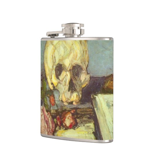 Nog steeds leven met schedel, kaarsje, boek van Pa Heupfles (Links)