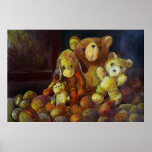 Nog steeds leven met Teddy Bears Poster