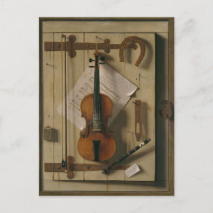 Nog steeds leven met Violin en Muziek, William Har Briefkaart