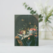 Nog steeds leven met vispest briefkaart (Staand voorkant)