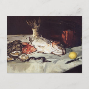 Nog steeds leven met vissen - Edouard Manet Briefkaart