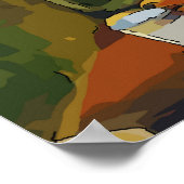 Nog steeds leven met wijn poster (Hoek)