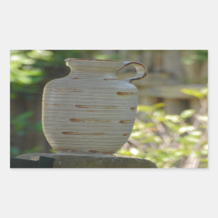 Nog steeds leven rechthoekige sticker