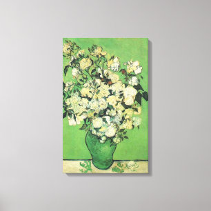 Nog steeds leven - Rozen in een Vase, Vincent van Canvas Afdruk