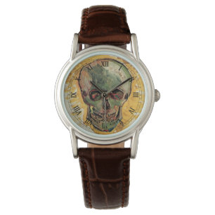 Nog steeds leven schedel door Vincent van Gogh Horloge