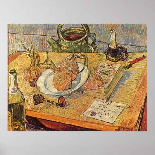 Nog steeds leven van Vincent van Gogh, Fine Art Poster (Voorkant)