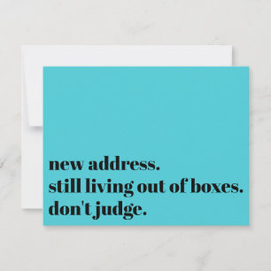 Nog steeds leven w / dozen, Oordeel niet Turquoise Notitiekaartje