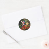 Nog steeds levende Rozen en aardbeien door Otto Ot Ronde Sticker (Envelop)