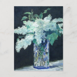 Nog steeds Lila Bouquet door Manet Impressionist Briefkaart