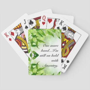 Nog steeds met Ancestry Pokerkaarten