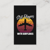 Nog steeds met Vliegtuig van vliegtuigen spelen Visitekaartje (Voorkant)