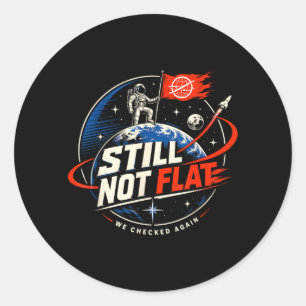 Nog steeds niet plat - We controleerden opnieuw vi Ronde Sticker